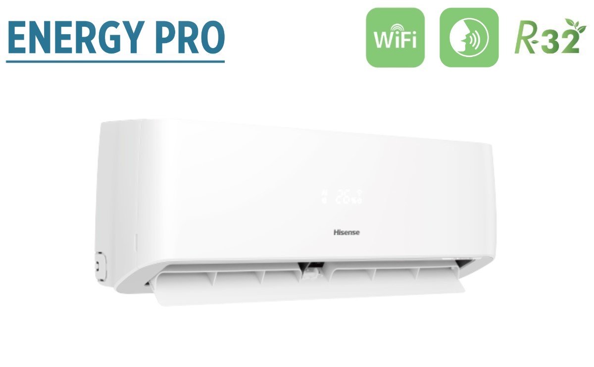 climatizzatore condizionatore hisense dual split inverter serie energy pro 9_12 con 2amw52u4rxc r 32 wi fi integrato 9000_12000 novita