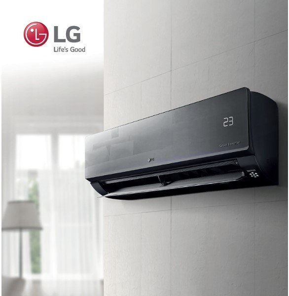 climatizzatore condizionatore lg inverter artcool mirror 9000 btu ac09bk + ac09bq r 32 wi fi integrato classe a++ a+