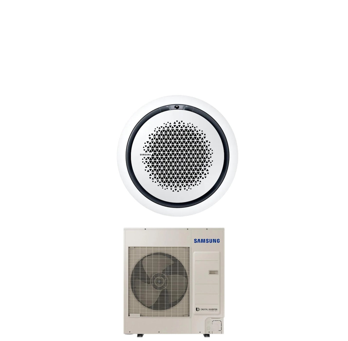 climatizzatore condizionatore samsung inverter cassetta 360 36000 btu ac100rn4pkg eu r 32 wi fi optional con comando a filo incluso vari pannelli disponibil