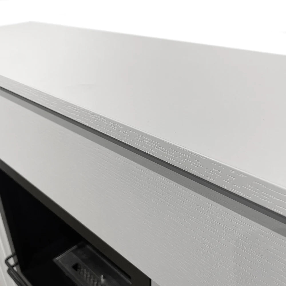 divina fire camino elettrico da terra divine fire bellini in legno bianco