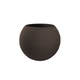 divina garden vaso in resina da esterno interno per piante tondo a sfera di design d 40x33h botticelli marrone ean 8056157808992