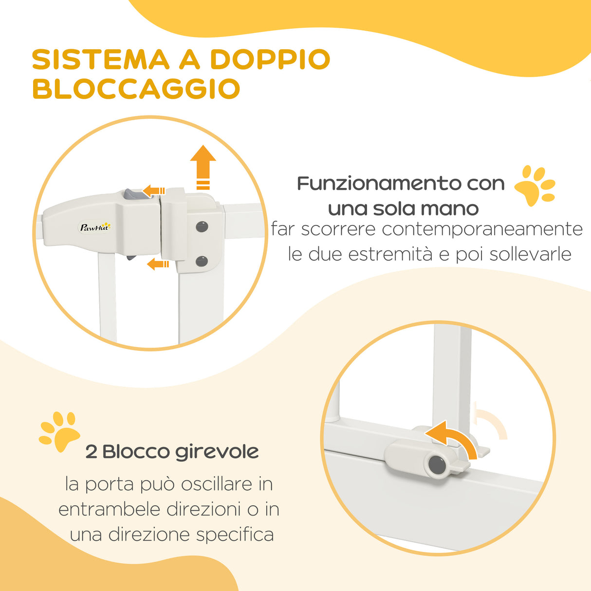 easycomfort easycomfort cancelletto per cani estensibile con 4 viti regolabili in metallo e plastica 74 100x94 cm bianco