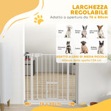 easycomfort easycomfort cancellino per cani con porta piccola montaggio a pressione e chiusura automatica 74 80x76 2cm bianco