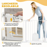 easycomfort easycomfort cancellino per cani regolabile con porta piccola e chiusura automatica 75 103x76cm bianco