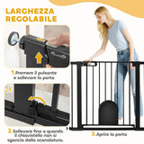 easycomfort easycomfort cancellino per cani regolabile con porta piccola e chiusura automatica 75 103x76cm nero