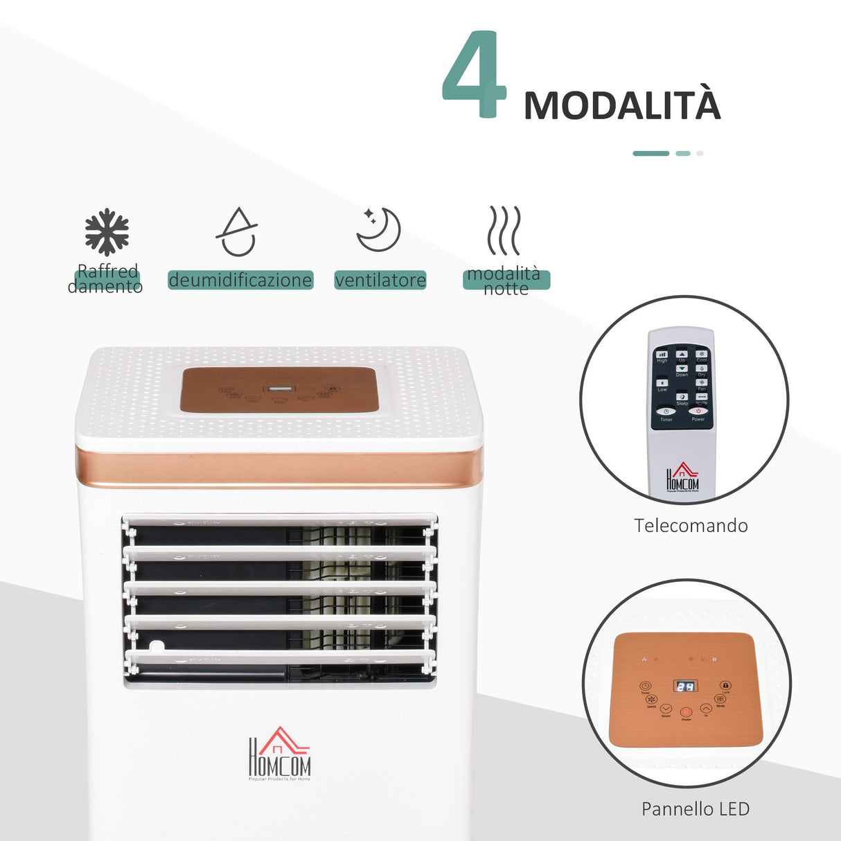 easycomfort easycomfort condizionatore portatile deumidificatore con telecomando timer 24h e 2 velocita 1122w classe energetica a 10000btu 35 5x34x70cm bianco