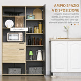 immagine-4-easycomfort-easycomfort-credenza-moderna-con-armadietto-cassetto-e-porta-calici-110x41-5x180cm-legno-naturale-e-grigio