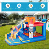 easycomfort easycomfort gioco gonfiabile per bambini 3 8 anni a tema spazio con borsa 11 paletti e toppe inclusi 340x270x227 cm