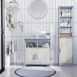 immagine-4-easycomfort-easycomfort-mobile-sottolavabo-bagno-con-armadietto-e-ripiano-aperto-60x30x62cm-grigio-e-legno-naturale