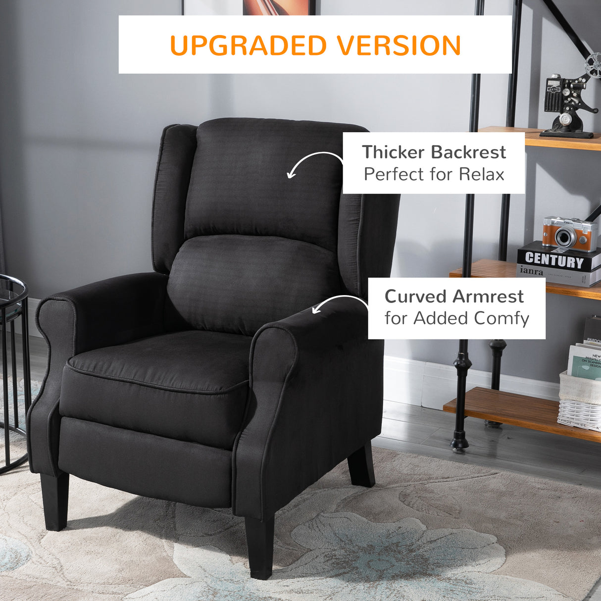 easycomfort easycomfort poltrona massaggiante e reclinabile con funzione riscaldante e telecomando 78x84x101cm nero