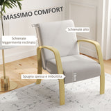 easycomfort easycomfort poltrona moderna stile scandinavo imbottita in tessuto e legno di betulla grigio