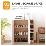 easycomfort easycomfort scarpiera slim da parete mobile multiuso con 2 ante e ripiani regolabili per camera da letto e ingresso in legno 80x32x91cm ean 8054144130194