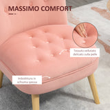 easycomfort easycomfort sedia moderna per soggiorno e sala da pranzo con seduta imbottita e tessuto vellutato 60x66x79 cm rosa