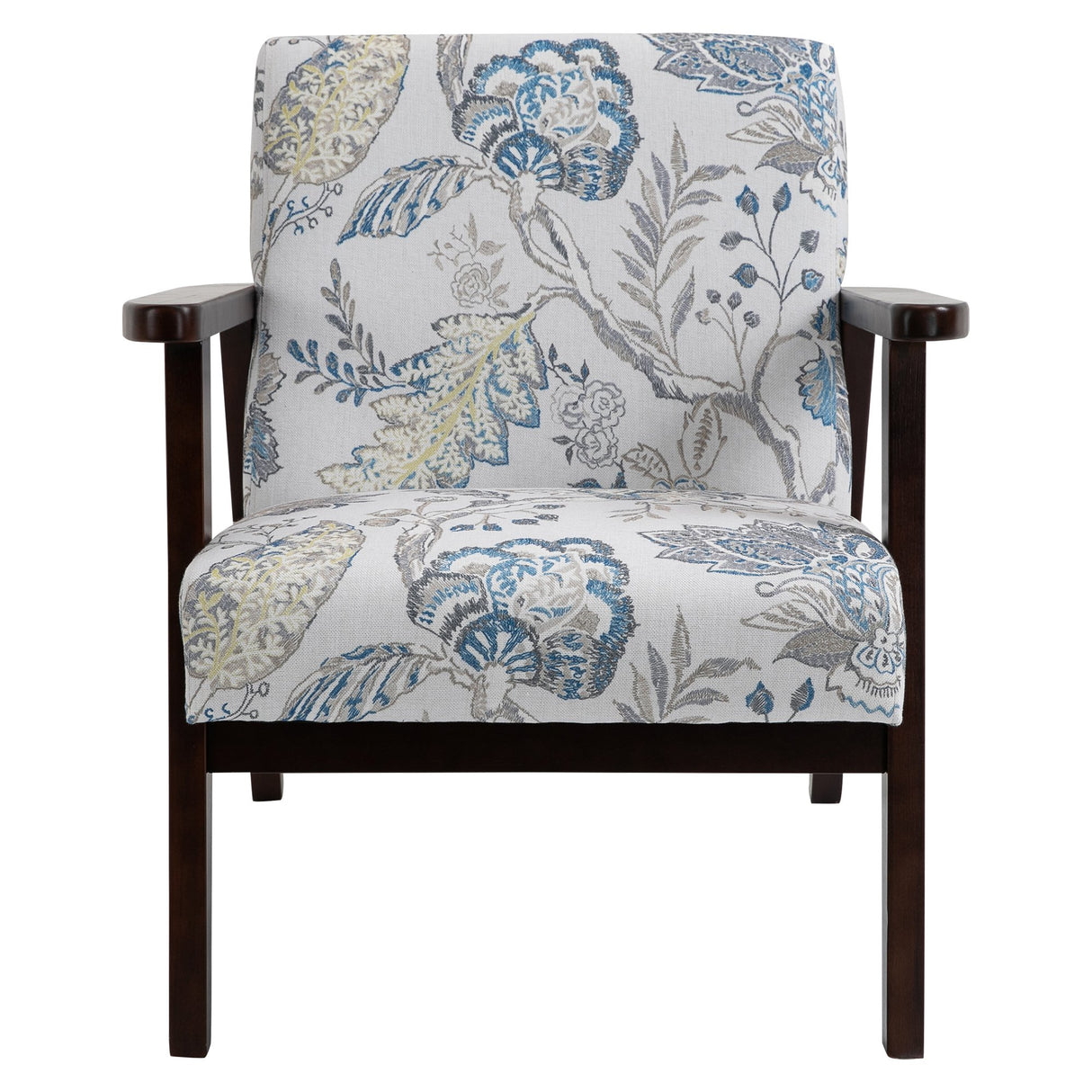 easycomfort easycomfort sedia per soggiorno poltroncina imbottita con braccioli in legno e tessuto traspirante per casa e ufficio a fiori 68 5x78 5x75cm ean 8054144139586