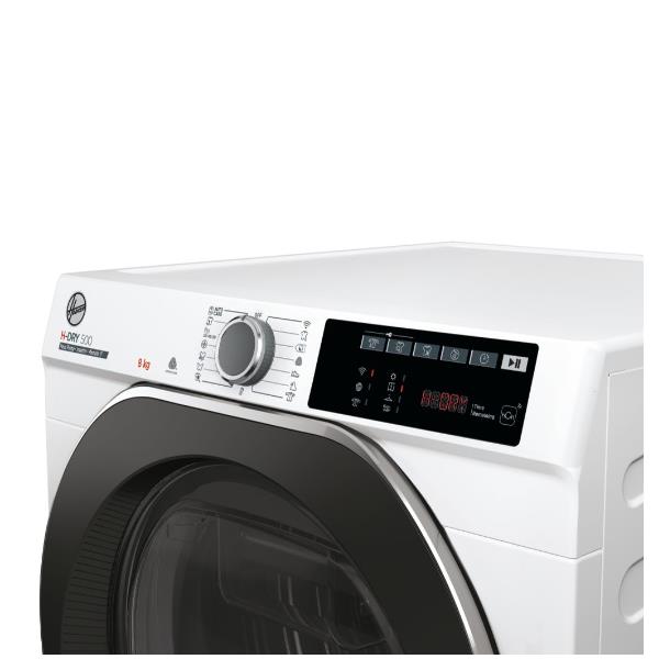 hoover asciugatrice a pompa di calore hoover h dry 500 nde h8a3tcbexs s 8 kg a85xl596xp585 classe a motore eco power active dry funzioni extra con lapp hon ean 8059019027296