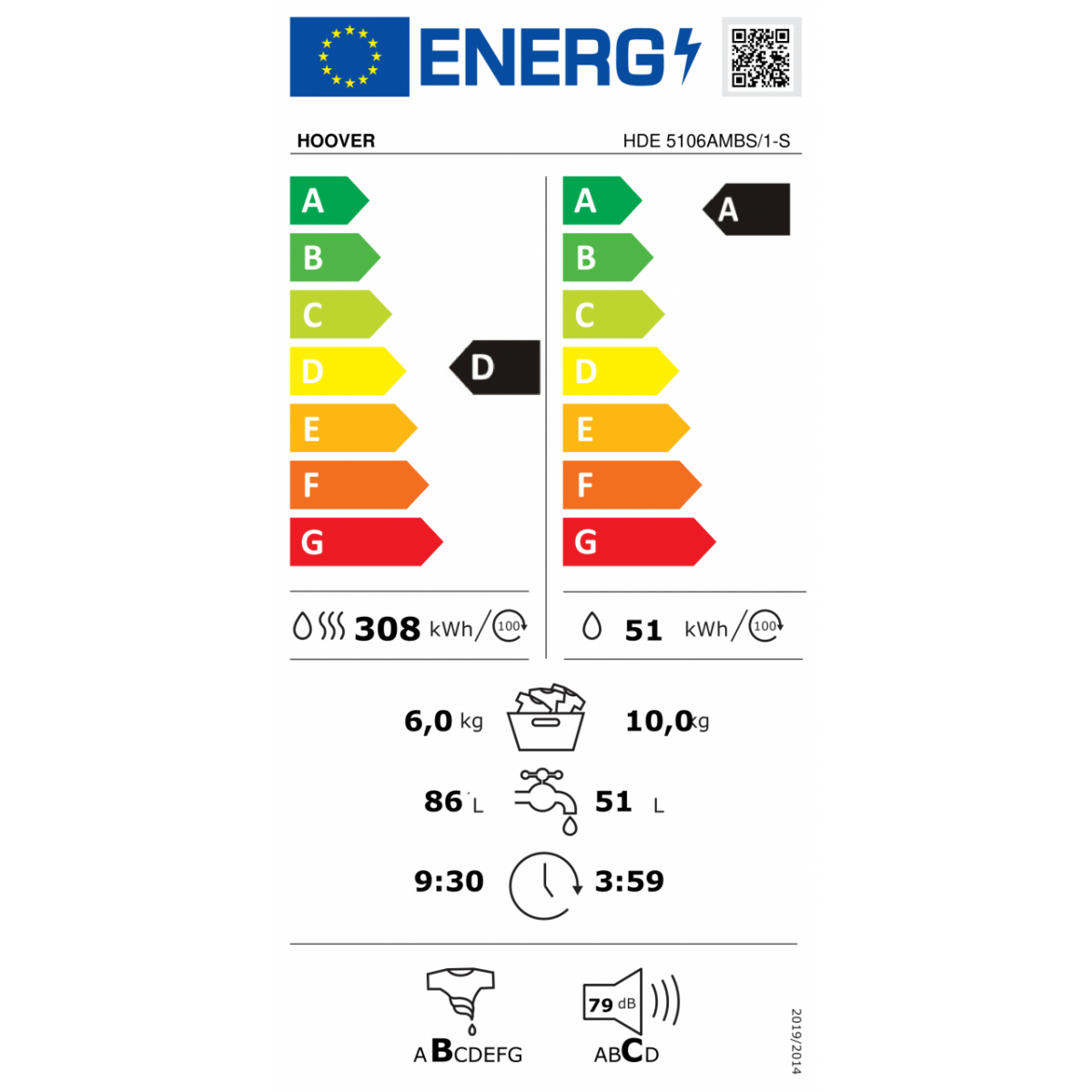 hoover lavasciu hde 5106ambs 1 s