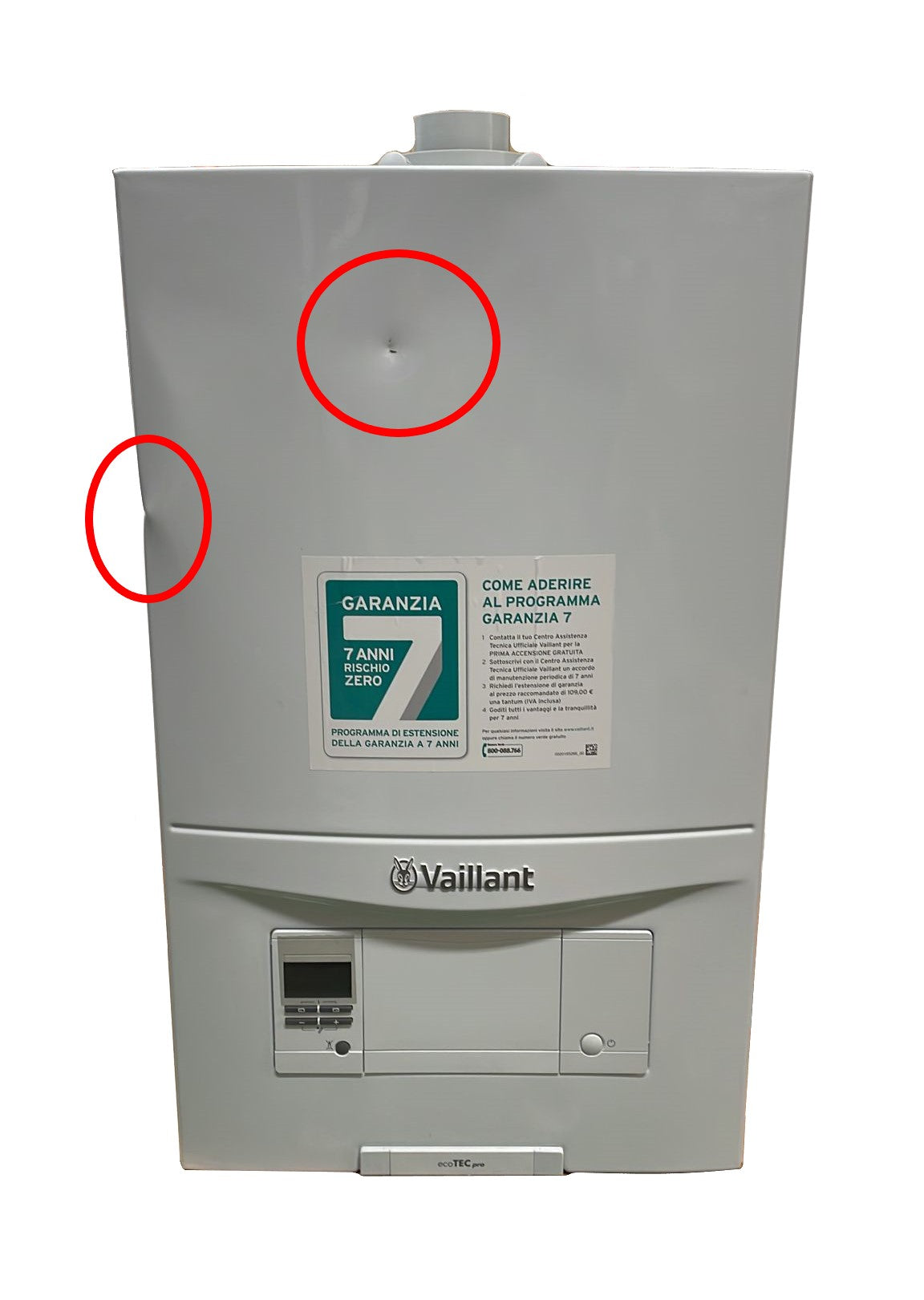 vaillant area occasioni caldaia a condensazione vaillant ecotec pro vmw 2365 3 metano low nox completa di kit scarico fumi new erp