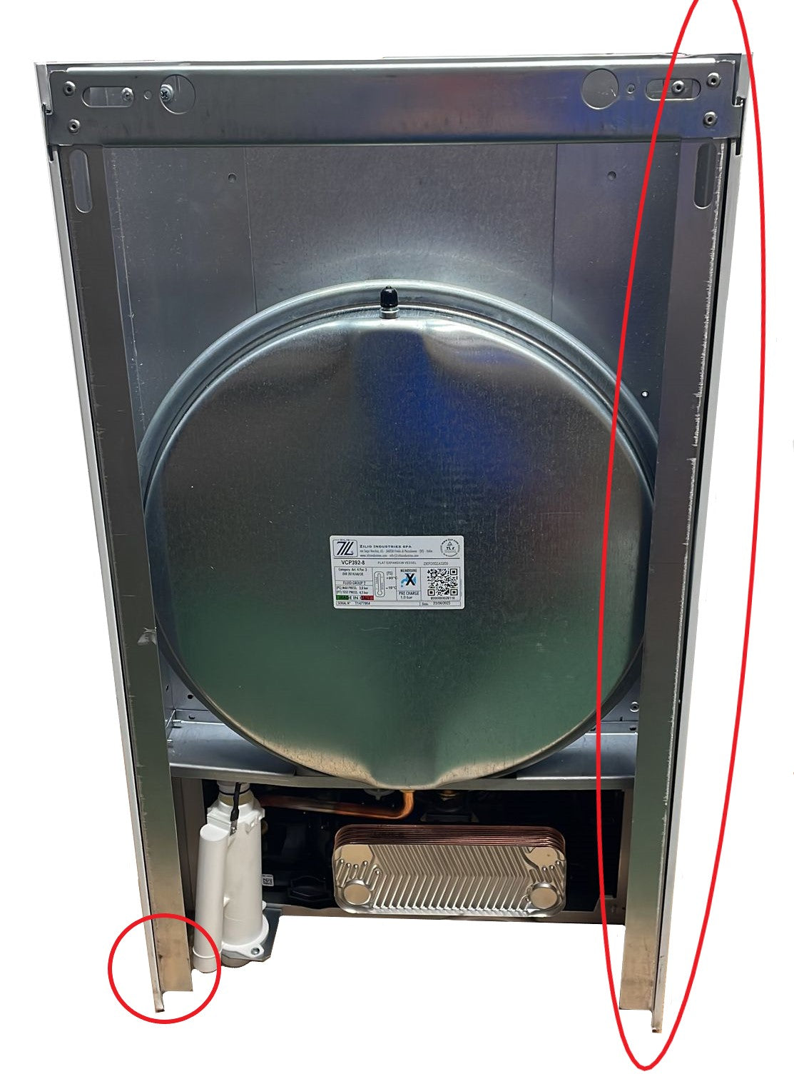 area occasioni caldaia a condensazione ferroli divacondens d plus f24 metano low nox completa di kit scarico fumi   new erp 37662