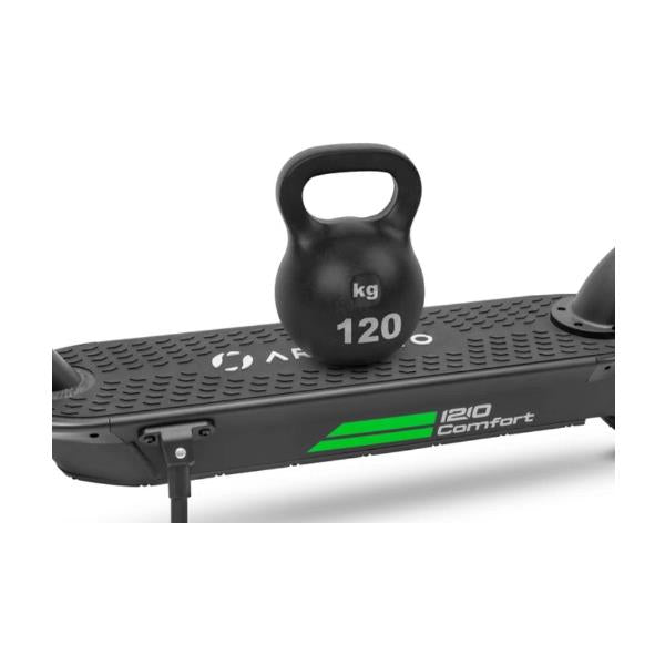 argento monopattino elettrico argento 1210 comfort ride 350w nero ar mo 220002 ean 8056711537450