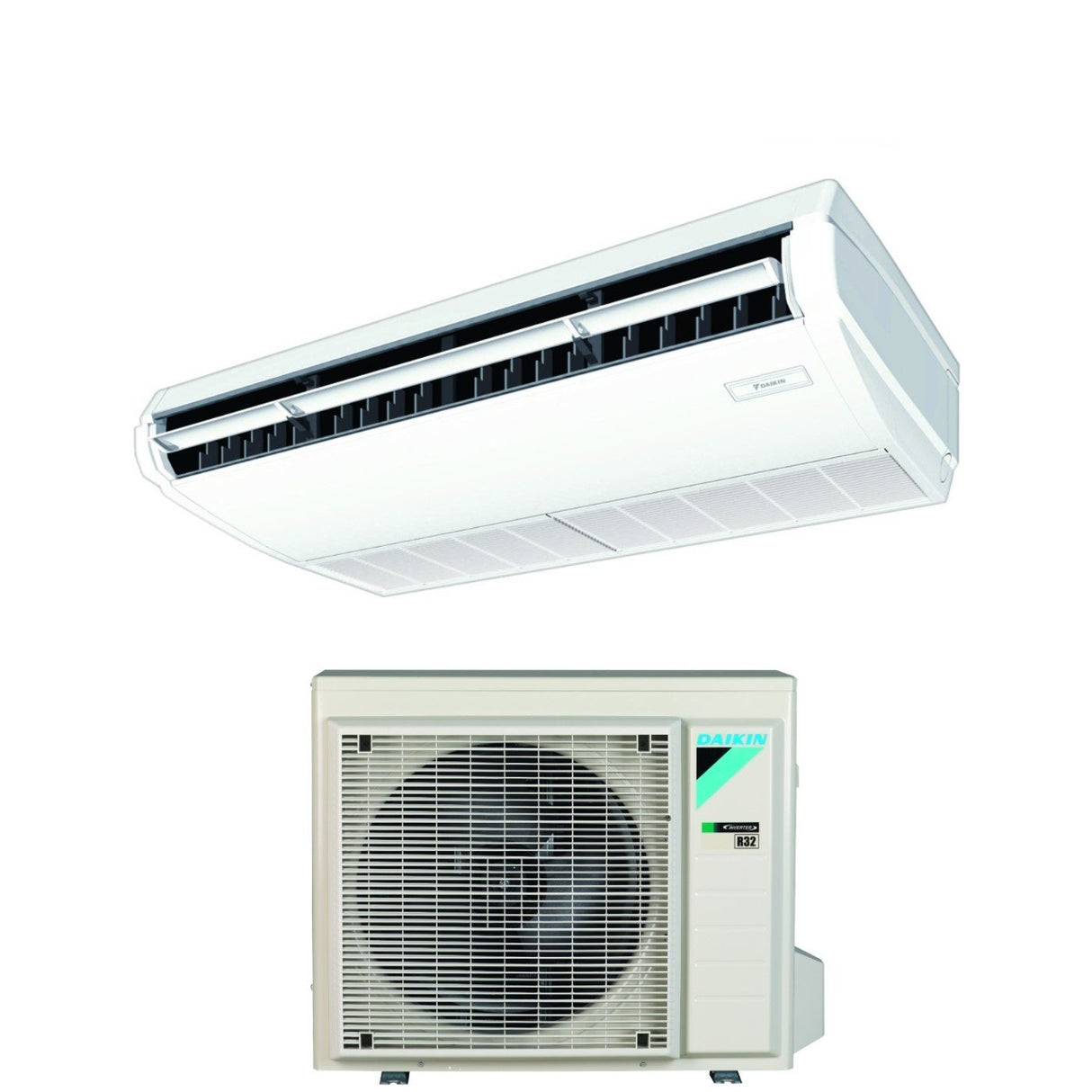 climatizzatore condizionatore daikin pensile a soffitto dc inverter 18000 btu fha50a r 32 wi fi optional a_ a garanzia italiana