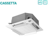 climatizzatore condizionatore hisense dual split a cassetta 12_12 con 3amw72u4rfa r 32 wi fi optional 12000_12000 con telecomando e pannello incluso novita 16725