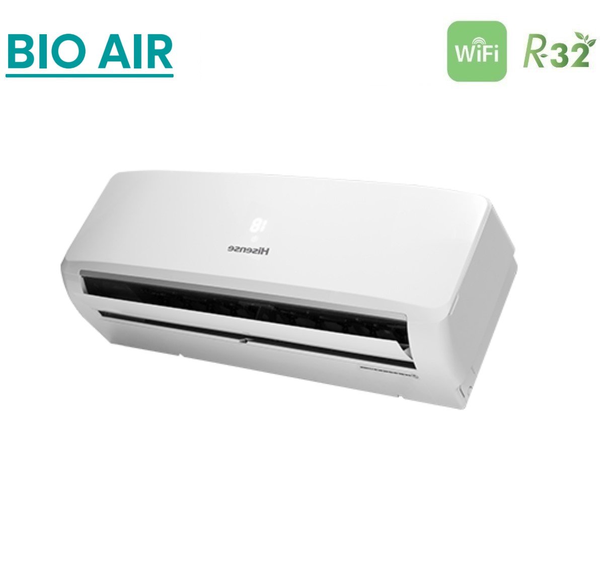 climatizzatore condizionatore hisense dual split inverter serie bio air 12_12 con 2amw52u4rxc r 32 wi fi integrato 12000_12000