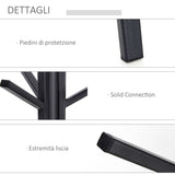 easycomfort easycomfort appendiabiti da terra verticale moderno per ingresso 45x45x180cm nero ean 8054111840163