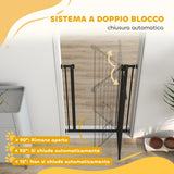 easycomfort easycomfort cancellino per cani regolabile alto con porta piccola e chiusura automatica 74 80x104cm nero