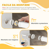 easycomfort easycomfort cancellino per cani regolabile da 76 104 cm cancelletto alto 106 cm con 2 estensioni bianco