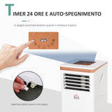 easycomfort easycomfort condizionatore portatile deumidificatore con telecomando timer 24h e 2 velocita 1122w classe energetica a 10000btu 35 5x34x70cm bianco