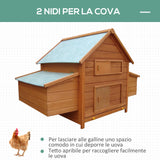 easycomfort easycomfort gabbia per galline in legno con tetto impermeabile pollaio prefabbricato da esterno 160x98 5x107cm