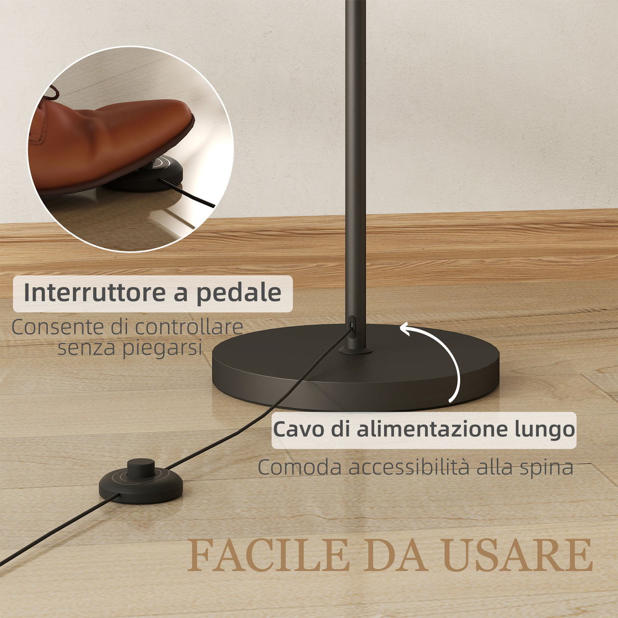 easycomfort easycomfort lampada da terra led regolabile con telecomando 11 temperature e 11 luminosita timer 1h girevole nero