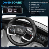 easycomfort easycomfort macchina elettrica per bambini 12v con telecomando velocita 3 8kmh luci e musica eta 3 5 anni bianco