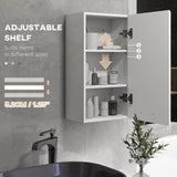 easycomfort easycomfort mobiletto bagno in mdf a muro con 3 ripiani e ripiano superiore regolabile 37x22 5x70 cm bianco