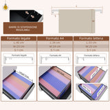 easycomfort easycomfort mobiletto da ufficio a 3 cassetti con barra regolabile e vassoio in acciaio 37x43 5x60 cm bianco