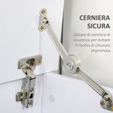 easycomfort easycomfort panca contenitore multiuso in legno truciolare con coperchio apribile per camera e ingresso 100x40x40cm bianco