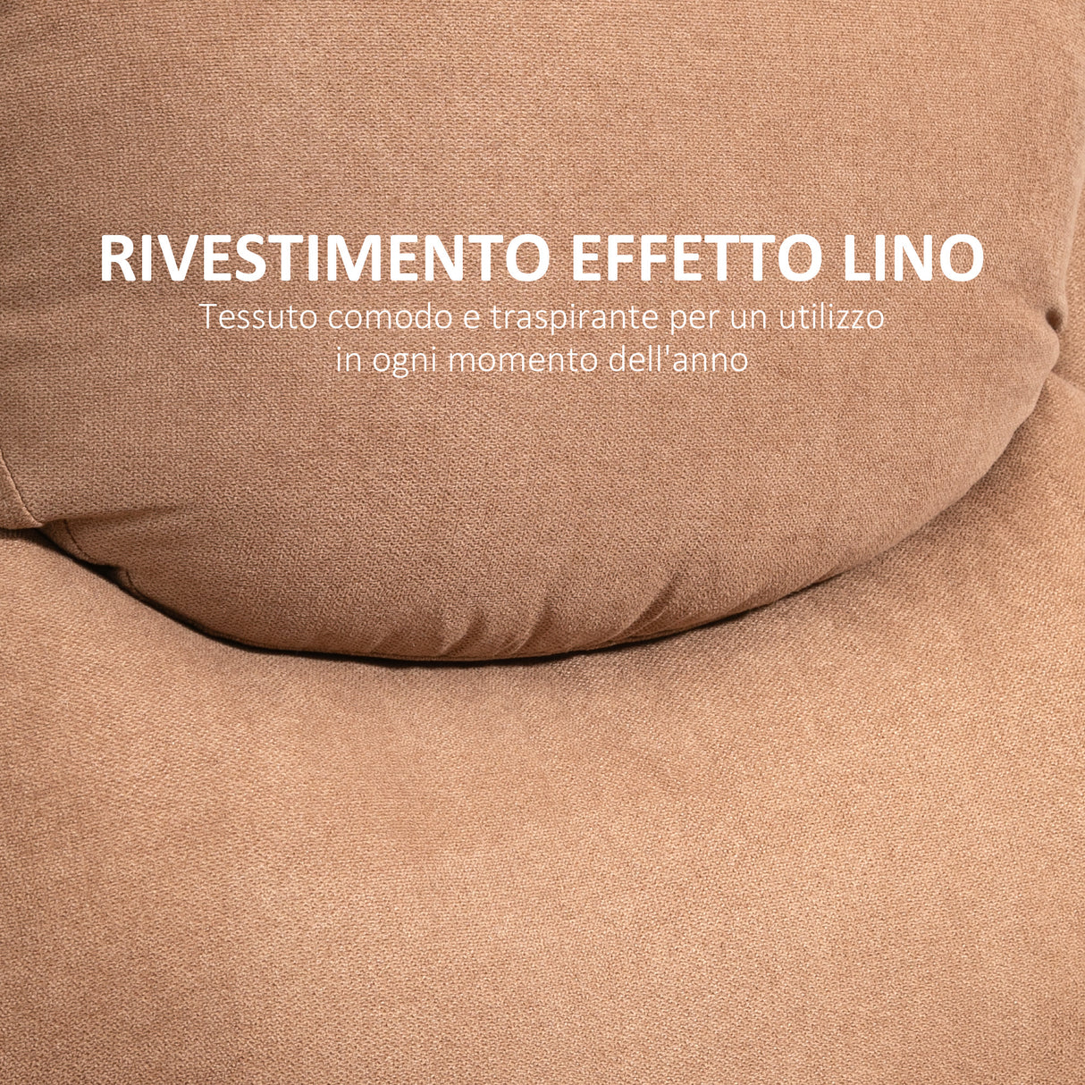 easycomfort easycomfort poltrona relax manuale reclinabile a 150 con poggiapiedi in tessuto 93x88x102cm marrone scuro