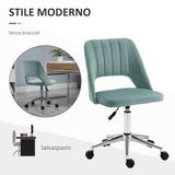 easycomfort easycomfort sedia da ufficio ergonomica e girevole sedia imbottita per scrivania con altezza regolabile verde petrolio 49x54x79 91cm