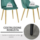 easycomfort easycomfort set 2 sedie da pranzo imbottite moderne con rivestimento e schienale gambe in ferro da cucina salotto o soggiorno in stile moderno verde e nero 50x56 5x85cm