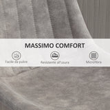 easycomfort easycomfort set 2 sgabelli da bar con schienale poggiapiedi e altezza regolabile stile industriale grigio