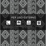 easycomfort easycomfort tappeto moderno per esterni nero e grigio in pp con design reversibile e pieghevole 182x274 cm