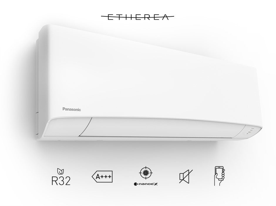 panasonic climatizzatore condizionatore panasonic quadri split inverter serie etherea white 99915 con cu 4z80tbe r 32 wi fi integrato 90009000900015000 bianco