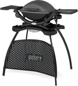 weber barbecue elettrico weber pulse q 1400 con supporto