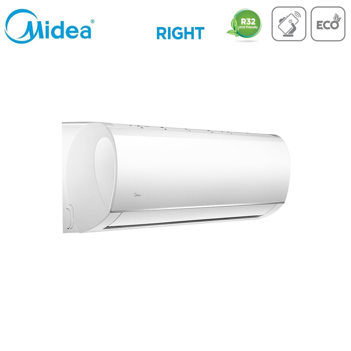 climatizzatore condizionatore midea dual split inverter serie right 12_12 con m2od 18hfn8 q r 32 wi fi optional 12000_12000 novita 9137