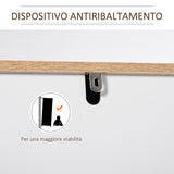 easycomfort easycomfort mobile bagno salvaspazio in legno mobile a colonna con armadietti e cassetto 39x30x180cm bianco ean 8054144139265