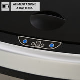 easycomfort easycomfort pattumiera cestino bidone con coperchio a sensore ad infrarossi per cucina bagno capacita 58l in acciaio abs 40 9 28 9 68cm