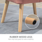 easycomfort easycomfort poltroncina stile nordico in legno ed effetto velluto rosa per soggiorno o ufficio 67x61 5x71 cm