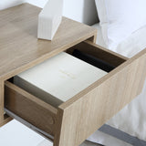 easycomfort easycomfort set 2 comodini sospesi in legno design moderno 40x30x15cm color legno