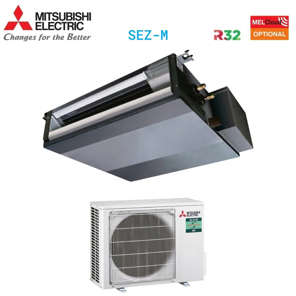 climatizzatore condizionatore mitsubishi electric canalizzato canalizzabile power inverter 18000 btu sez m50da _ puz zm50vka r 32 wi fi optional classe a__ a_