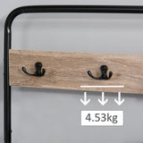 easycomfort easycomfort appendiabiti con panca e scarpiera in stile industriale mobile per ingresso vintage in legno e acciaio nero ean 8054111842228